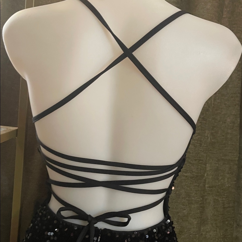 Elegant Black Sequin Dress small No brand - Picture 7 of 9